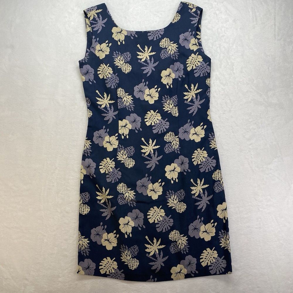 Vintage Kylani Bay Dress Silk Floral Sleeveless Size 6
